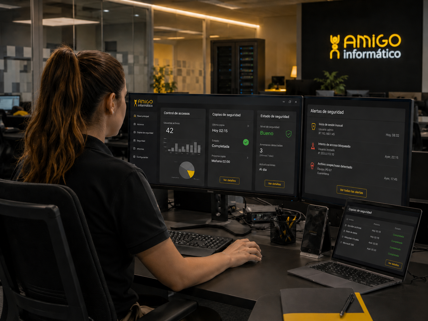 seguridad informática en asesorías con soporte técnico externo
