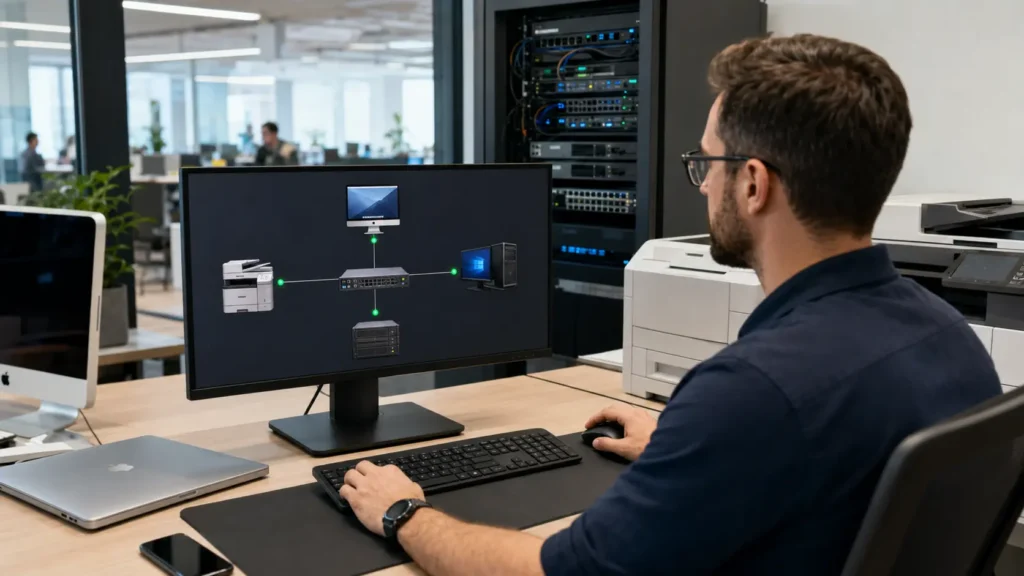  integración de Mac y Windows en una red de empresa